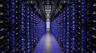 A mining farm setup with multiple mining rigs